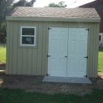 Front view of fiberglass doors 10x12 Muskego